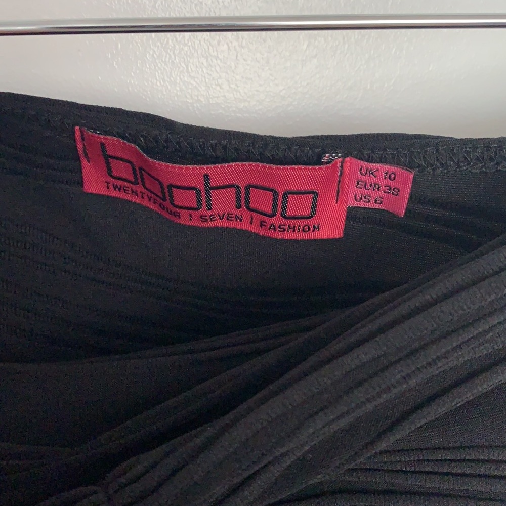 BOOHOO | Textured Sweetheart Mini Dress Sz US 6 - Picture 6 of 6